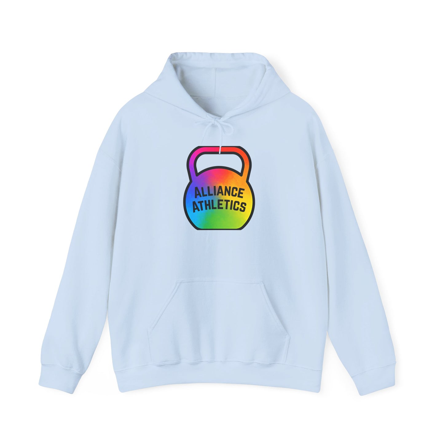Alliance Athletics Logo Hoodie, Unisex Workout Sweatshirt, Funny Gym Apparel, Weightlifting Gift, Fitness Club Hoodie