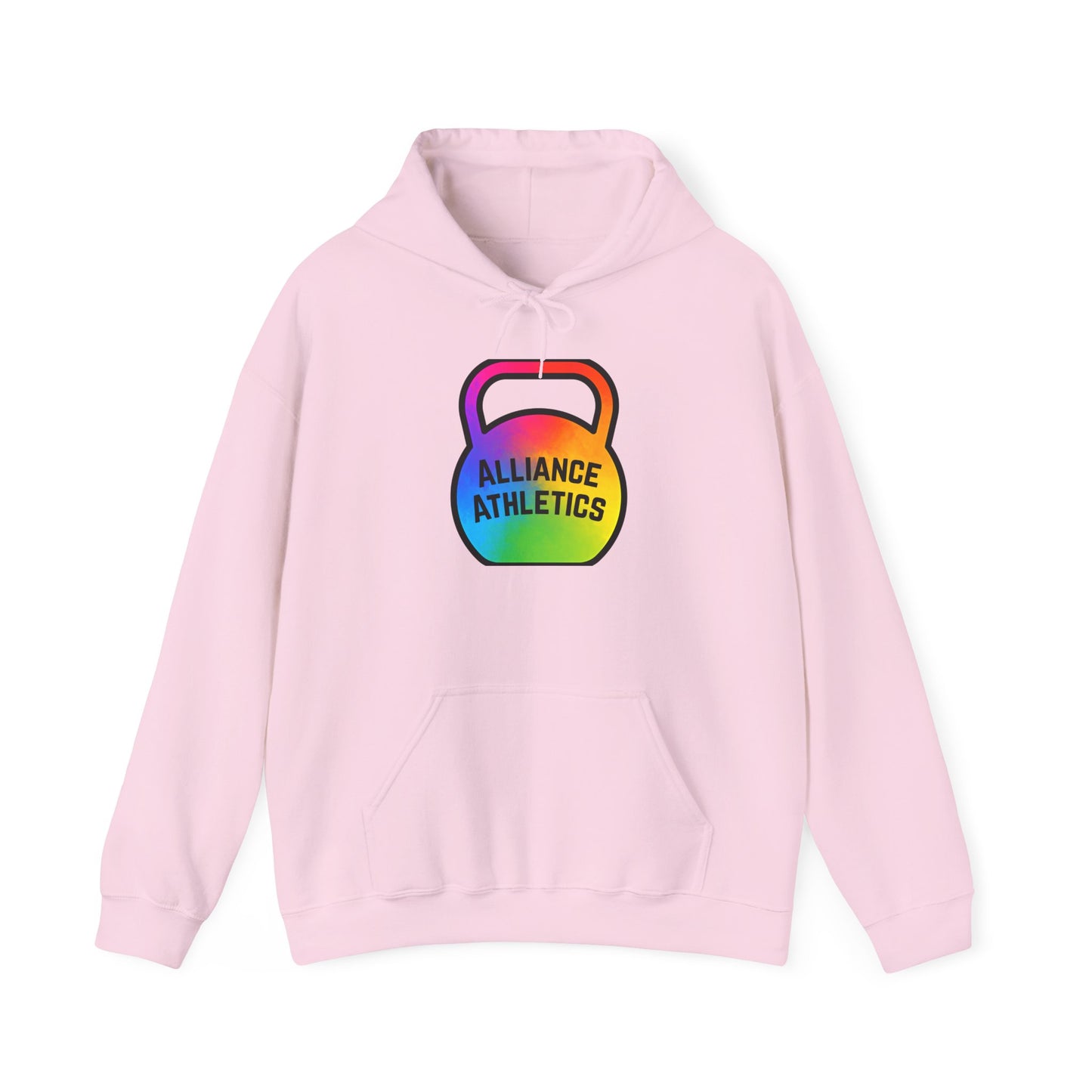 Alliance Athletics Logo Hoodie, Unisex Workout Sweatshirt, Funny Gym Apparel, Weightlifting Gift, Fitness Club Hoodie