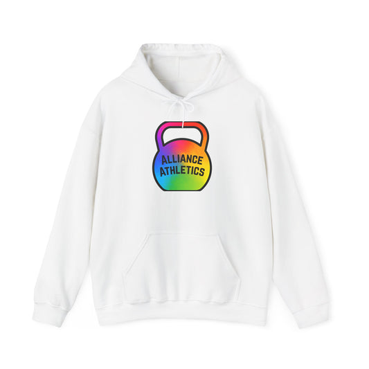 Alliance Athletics Logo Hoodie, Unisex Workout Sweatshirt, Funny Gym Apparel, Weightlifting Gift, Fitness Club Hoodie
