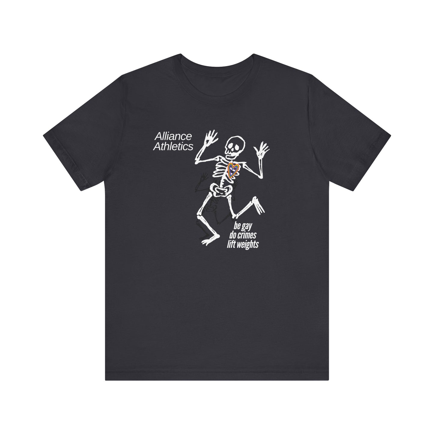 Be Gay, do Crimes Tee, Funny Workout Shirt, Gym Wear, Unique Gift for Fitness Lovers, Unisex Exercise Tee