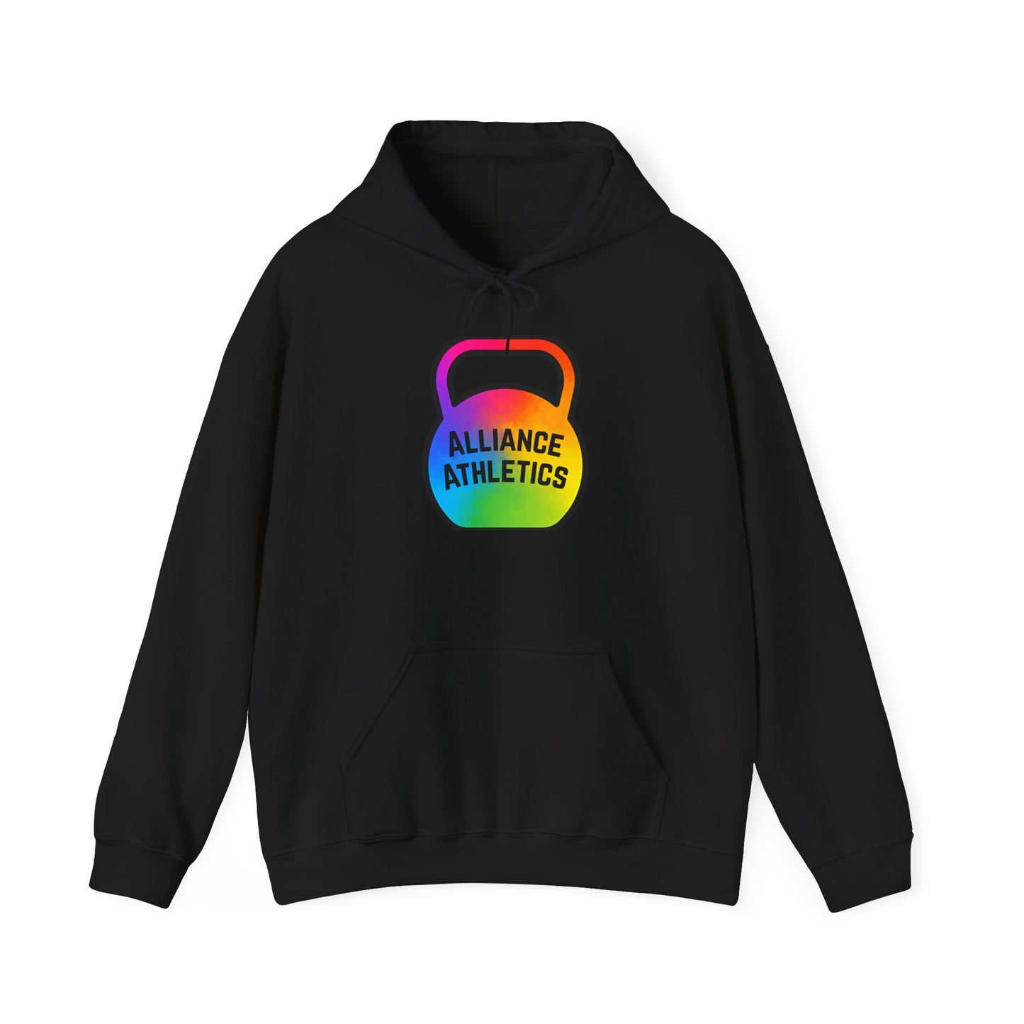 Alliance Athletics Logo Hoodie, Unisex Workout Sweatshirt, Funny Gym Apparel, Weightlifting Gift, Fitness Club Hoodie