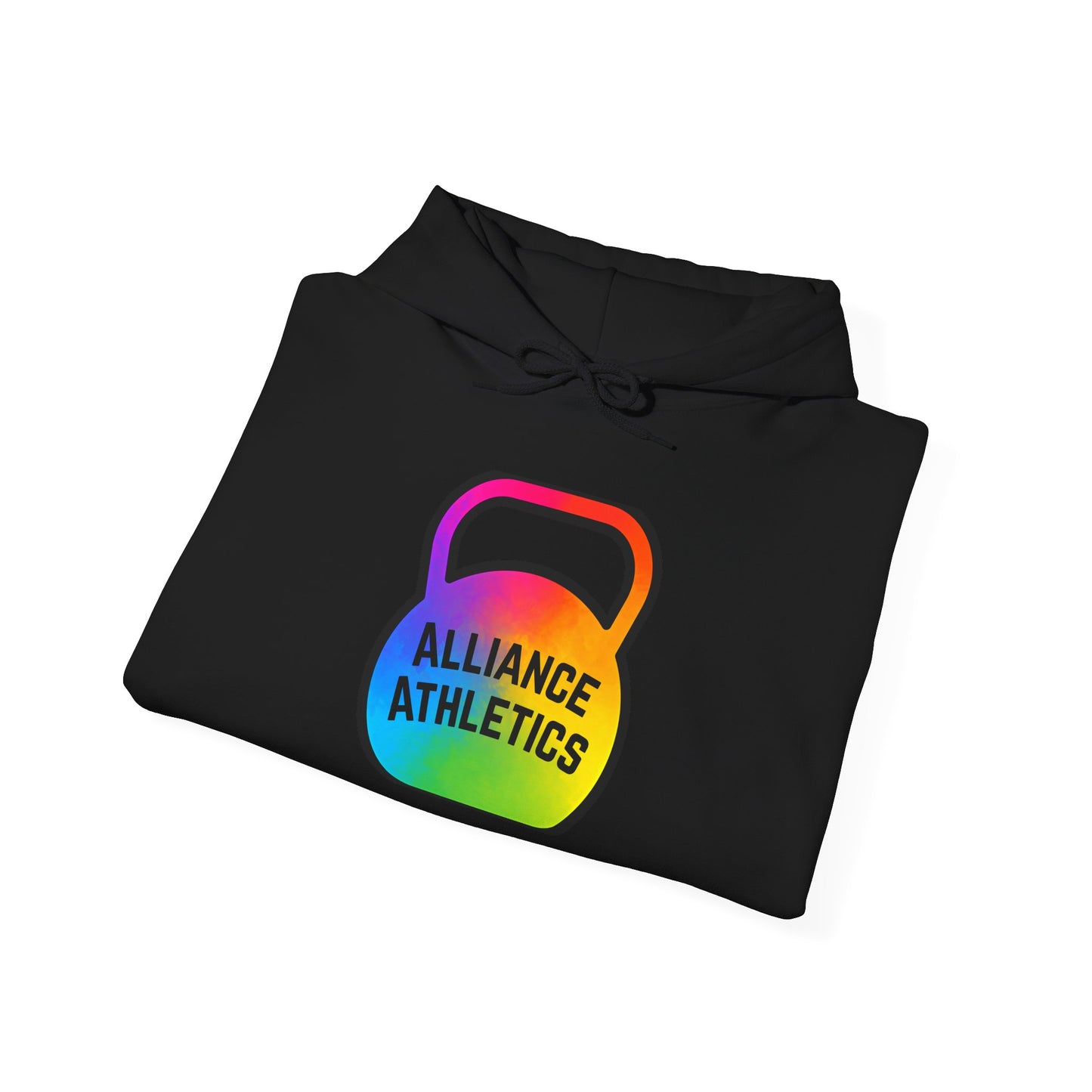 Alliance Athletics Logo Hoodie, Unisex Workout Sweatshirt, Funny Gym Apparel, Weightlifting Gift, Fitness Club Hoodie