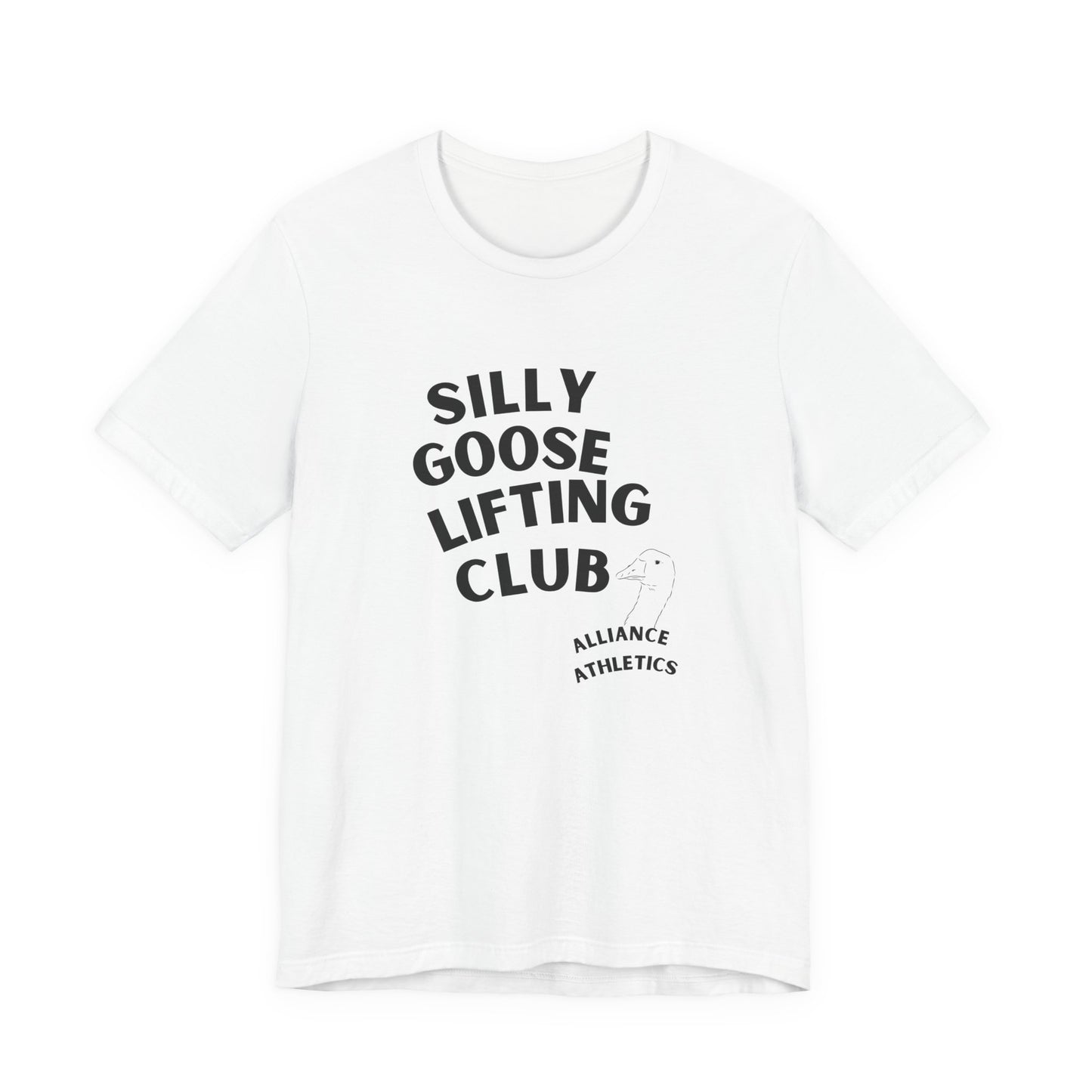 Silly Goose Lifting Club Tee, Funny Workout Shirt, Gym Wear, Unique Gift for Fitness Lovers, Unisex Exercise Tee