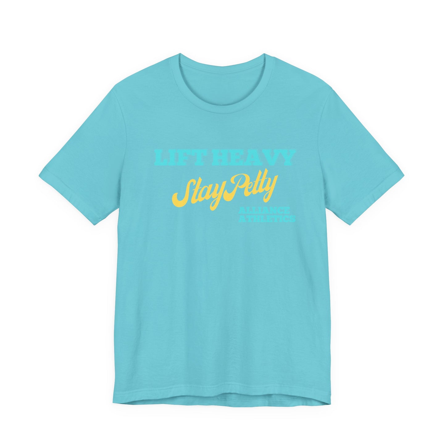 Lift Heavy, Stay Petty Tee, Funny Workout Shirt, Gym Wear, Unique Gift for Fitness Lovers, Unisex Exercise Tee