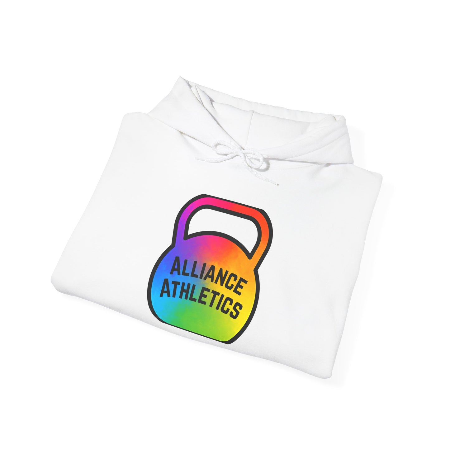 Alliance Athletics Logo Hoodie, Unisex Workout Sweatshirt, Funny Gym Apparel, Weightlifting Gift, Fitness Club Hoodie