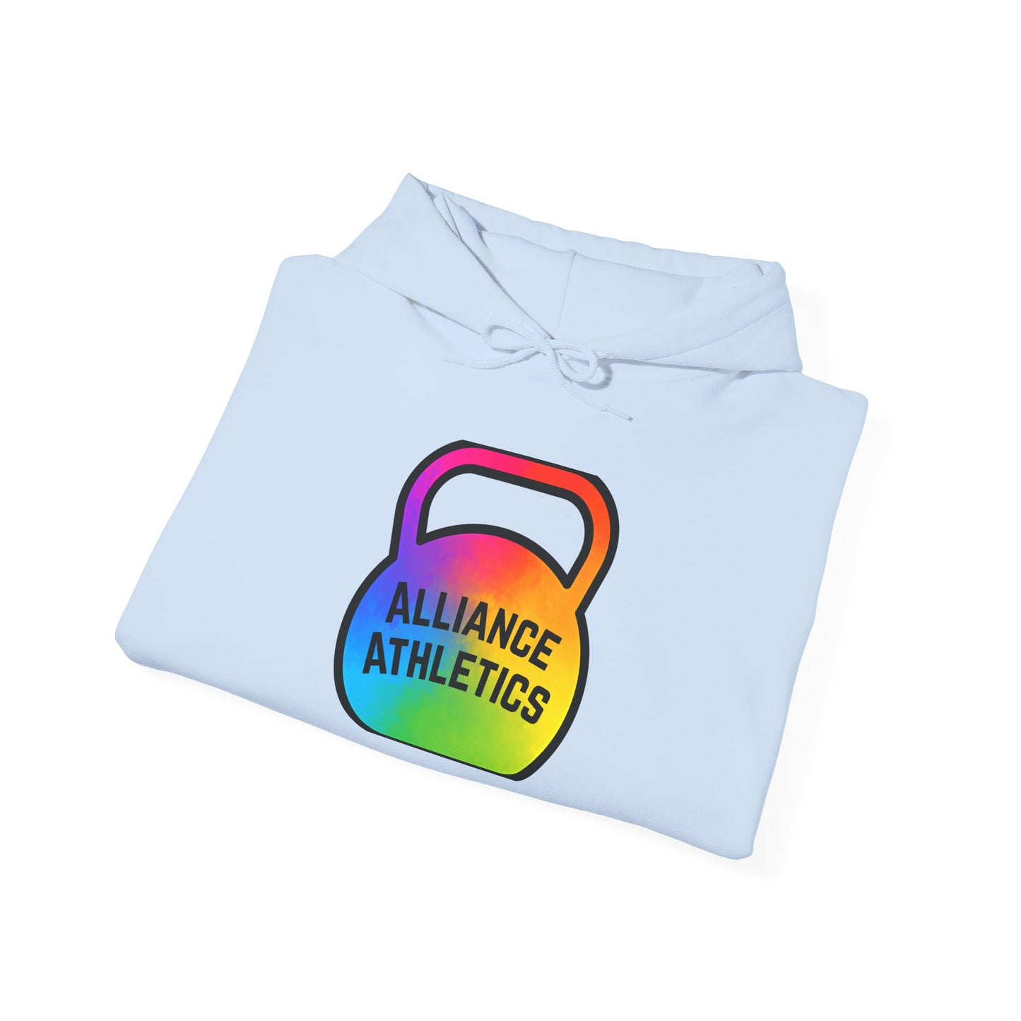 Alliance Athletics Logo Hoodie, Unisex Workout Sweatshirt, Funny Gym Apparel, Weightlifting Gift, Fitness Club Hoodie