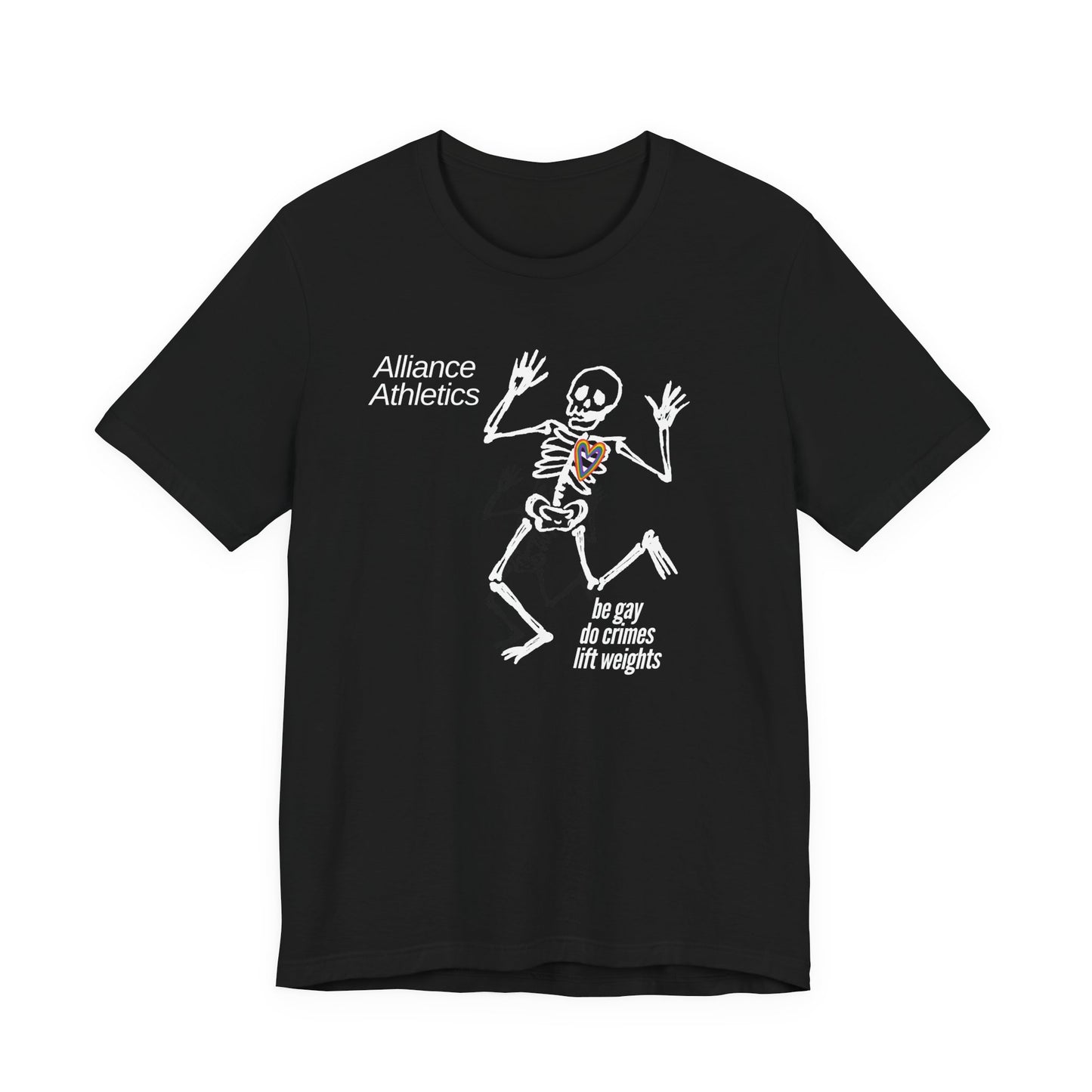 Be Gay, do Crimes Tee, Funny Workout Shirt, Gym Wear, Unique Gift for Fitness Lovers, Unisex Exercise Tee