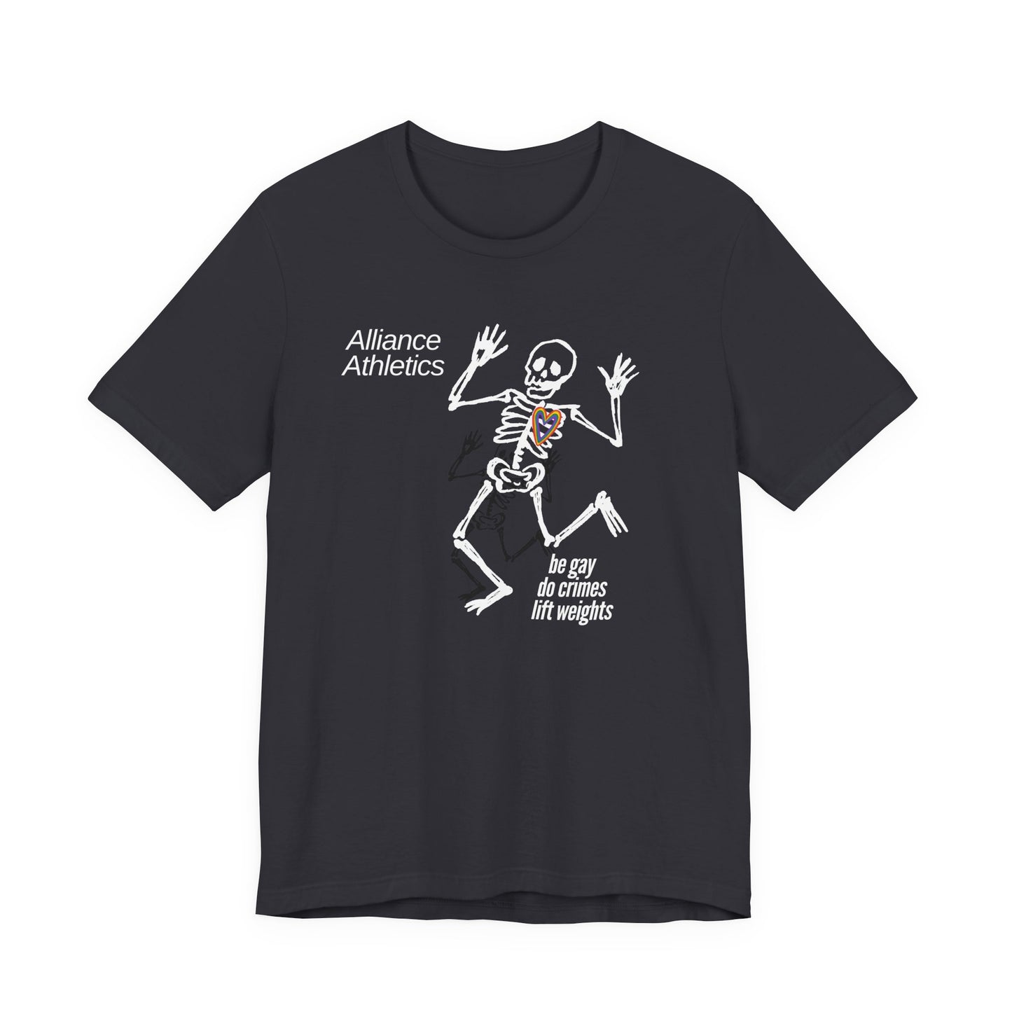 Be Gay, do Crimes Tee, Funny Workout Shirt, Gym Wear, Unique Gift for Fitness Lovers, Unisex Exercise Tee