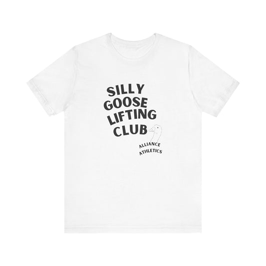 Silly Goose Lifting Club Tee, Funny Workout Shirt, Gym Wear, Unique Gift for Fitness Lovers, Unisex Exercise Tee